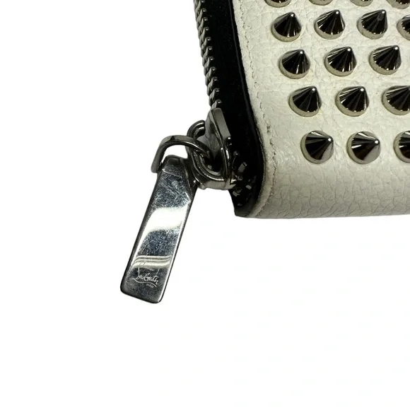 Christian Louboutin Panettone Spike Studded Long Wallet white - Picture 4 of 15